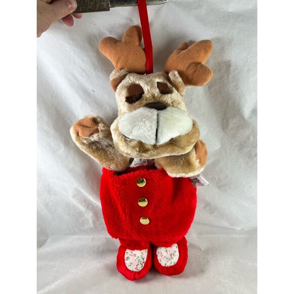 Stuffed Plush Bear Christmas Stocking 23" Holiday Decor Plushie Mantel Stocking - Picture 8 of 10